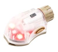 Tactical Helmet Light IR Strobe Military Identification Light with LED Visible Light Constant-on & Strobe Survival Signal Light (Tan-Red)