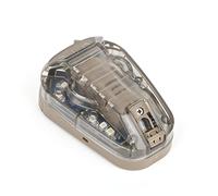 Tactical Helmet Signal Light Optional 4 Modes with Visible LED + IR Constant-on/Strobe, Waterproof Ladybird Survival Identification Lamp for Outdoor Sports