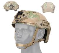 Tactical Helmet, Thickened Outdoor Hunting Combat Training Fast Helmet, Paintball Airsoft Protection Gear with Front Stand(CP)