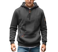 Tactical Hoodies for Boys Military Quarter Zip Pullover Cargo Hoodie Jacket Hooded Sweatshirt with Pockets Teen Autumn Winter Pullover Hoodies Workout Gym Toddler Fashion (Dark Gray, 14-15 Years)