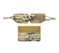 Tactical Horizontal Utility Pouch Set, with Laser-Cut MOLLE Mount Plate, Modular Admin Tool Pouch for Chest Rig And Vest(Cp)