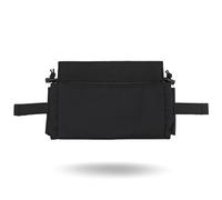 Tactical IFAK Pouch, 100g Compact Trauma Medical Dangler Bag EMT Kit, 500D Nylon Sleeve & Burrito Insert, Ambidextrous Quick-Access Sub-Abdominal Drop Pouch for Plate Carrier, Belt, Chest Rig-BLK