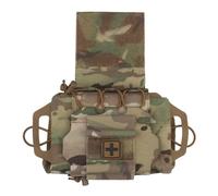 Tactical IFAK Pouch - Rapid Tear-Away Two-Piece Medical System with Med Roll & Carrier, MOLLE/Shock Cord Integration(CP)
