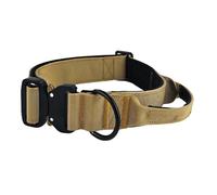 Tactical K9 Endurance Adjustable Dog Collar HugglePets Light Sand L