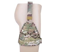 Tactical Laser-Cut MOLLE Drop Leg Platform, With Adjustable Straps & Hook-and-Loop Belt For Holster, Mag Pouches & Gear(CP)