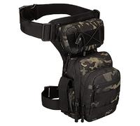 Tactical Leg Bag, Black Camouflage, Medium