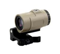 Tactical M-AGC 3X Magnifier Rifle Scope with Flip to Side Quick Release Mount Fit 20mm Rail, Tan