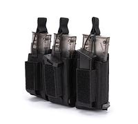 Tactical Mag Pouch for Rifle Laser Cutting Molle Rifle Mag Pouch Triple Mag Pouch Open Top Mag Pouch for Rifle Magazine Holster for Tactical Bag Accessories Holder