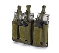 Tactical Mag Pouch for Rifle Laser Cutting Molle Rifle Mag Pouch Triple Mag Pouch Open Top Mag Pouch for Rifle Magazine Holster for Tactical Bag Accessories Holder