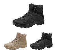 Tactical Men's Boots, Lightweight Combat Boots, Durable Military Work Boots, Men's Outdoor Desert Boots, Hiking Boots, Camping Boots, Lace-Up Boots, Military Boots, Trekking Boots, black, 7 UK