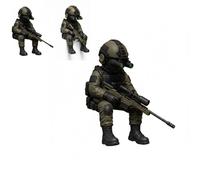 Tactical Mini Soldier Figurine,Tactical Sniper Mini Figurine,Armed Special Forces Statue,Realistic Military Soldier Decorate,Tactical Army Soldier Collectible for Military (Sniper)