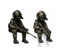 Tactical Mini Soldier Figurine,Tactical Sniper Mini Figurine,Armed Special Forces Statue,Realistic Military Soldier Decorate,Tactical Army Soldier Collectible for Military (1 Set)