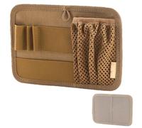 Tactical Modular Elastic Organizer Panel, Insert Bag Holder, Hook-n-Loop Back Accessory Holder for Expansion Backpack Vest(Brown)