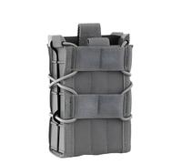 Tactical MOLLE Accessory Pouch - Double Quick-Draw Utility Bag, Nylon Lightweight 8x13.5cm, Fit Most Tactical Gear(WG)
