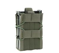Tactical MOLLE Accessory Pouch - Double Quick-Draw Utility Bag, Nylon Lightweight 8x13.5cm, Fit Most Tactical Gear(RG)