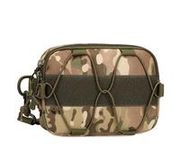 Tactical Molle Admin Dump Pouch, Utility Cell Phone Flashlight Tool Pouch for Vest Chest Waist Pack for Small Tool Horizontal Modular Organization(Cp)