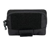 Tactical Molle Admin Pouch, Rig Small Molle Chest Pouch Utility MOLLE/Belt Pouch Laser Cutting, for Airsoft Outdoor Hunting(Black)