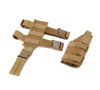 Tactical Molle Drop Leg Holster Platform, Outdoor Shooting Gear Tactical Holster with Leg Strap for Hunting and Military(Brown)