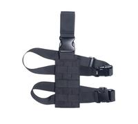 Tactical Molle Drop Leg Holster Platform, Tactical Leg Bag, with Quick Release Side Buckle, for Hunting and Military(Black)