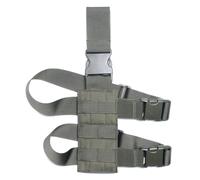 Tactical Molle Drop Leg Holster Platform Universal Mag Pouch Thigh Rig Panel Adapter Quick Release Hunting Gear(Green)