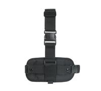 Tactical MOLLE Drop Leg Panel, Adjustable Adaptable Drop Leg Holster Equipment Mounting Platform, for Outdoor Hiking Airsoft Survival(Black)