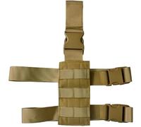 Tactical Molle Drop Leg Platform Panel Holster Adapter Universal Pistol Holster Hunting Magazine Pouch Thigh Rig Panel(Tan leg platform)