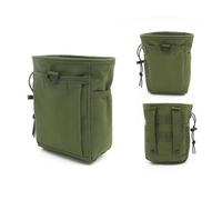 Tactical Molle Drop Pouch Magazine Pouch Pocket Drawstring Recovery Bag Hunting Accessories Utility Waist Pack(Green)