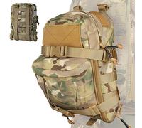 Tactical MOLLE Hydration Backpack 1000D Nylon Lightweight Hydration Water Bladder Carrier Sundry Reservoir Bag Molle Vest Accessory (Multicam)