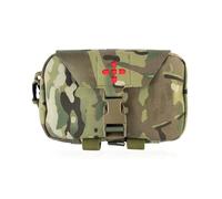 Tactical Molle Ifak Pouch, MOLLE Trauma Kit Pouches, Rapid Deployment Quick Release Tear-Off, for Emergency Surviva(Cp)