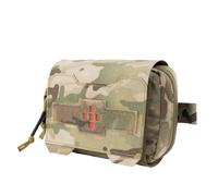 Tactical Molle Ifak Pouch, Quick Release Tear-Off Medical First Aid Kit Organiser with Red Immediate Identify EMT Sub Abdominal Carrying Bag(ATFG)