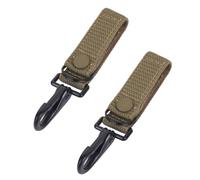 Tactical Molle Key Holders, 2PCS Quick Release Belt Clips with Dual Protection Heavy Duty Belt Keepers for Backpack Belt Hiking Camping