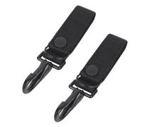 Tactical Molle Key Holders, 2PCS Quick Release Belt Clips with Dual Protection Heavy Duty Belt Keepers for Backpack Belt Hiking Camping