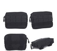 Tactical Molle Pouch Mini Tactical Admin Pouch Nylon EDC Utility Pouches Tools Bag for Outdoors(Black)