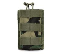 Tactical MOLLE Radio Mag Pouch, MOLLE Mag Pouch Water Proof Universal Walkie Talkie Holster for Phones Water Bottle(Jungle cp)