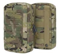 Tactical MOLLE Utility Pouch Admin Pocket Gear Attachment Pack for Vests | Wear-Resistant Fabric;Laser-Cut Loop,2 Snap Straps;Internal Mesh Layer;For Plate Carrier,Airsoft,Outdoor,Trip