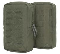 Tactical MOLLE Utility Pouch Admin Pocket Gear Attachment Pack for Vests | Wear-Resistant Fabric;Laser-Cut Loop,2 Snap Straps;Internal Mesh Layer;For Plate Carrier,Airsoft,Outdoor,Trip