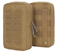 Tactical MOLLE Utility Pouch Admin Pocket Gear Attachment Pack for Vests | Wear-Resistant Fabric;Laser-Cut Loop,2 Snap Straps;Internal Mesh Layer;For Plate Carrier,Airsoft,Outdoor,Trip