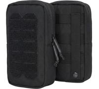 Tactical MOLLE Utility Pouch Admin Pocket Gear Attachment Pack for Vests | Wear-Resistant Fabric;Laser-Cut Loop,2 Snap Straps;Internal Mesh Layer;For Plate Carrier,Airsoft,Outdoor,Trip