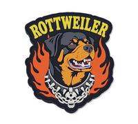 Tactical Morale Patches Rottweiler Creative Animal with Hook and Loop, Military PVC Patch for Backpacks, Helmets & Tactical Gear Accessories