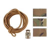 Tactical Old Glory Flag Bungee Elastic Fastener Strap Shock Cord Retention Molle Loop Attachment(MC)