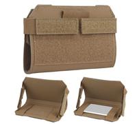 Tactical Phone Holder Mobile Phone Pouch With MOLLE Clip, Navigation Board EDC Tool Bag Quick Release Design, Vest Chest Rig Accessories Hovering Mount Pouches(CB)