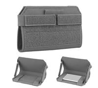 Tactical Phone Holder Mobile Phone Pouch With MOLLE Clip, Navigation Board EDC Tool Bag Quick Release Design, Vest Chest Rig Accessories Hovering Mount Pouches(WG)
