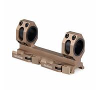 Tactical Quick Release Dual Scope Ring 25.4mm/30mmCantilever Riflescope Mount, Aerospace Precision One Piece Scope Mount, Fit Picatinny Weaver 20mm Rail,Tan