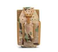 Tactical Radio Holster,Universal Molle Radio Pouch Adjustable for Duty Belt Vest for Two Ways Walkie Talkie(Cp)