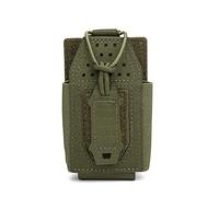 Tactical Radio Holster,Universal Molle Radio Pouch Adjustable for Duty Belt Vest for Two Ways Walkie Talkie(Green)
