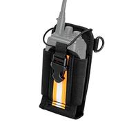 Tactical Radio Pouch, Walkie Talkie Holder with Shoulder Strap for Hiking