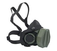 Tactical Respirator Mask Half Face Gas Mask Replaceable Filter for Military Hunting Airsoft Paintball CS Game Equipment(Green)
