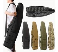 Tactical Rifle Bag Backpack Fits 39"/47" Rifles, for Rifle Pistol Firearm Storage and Transportation, All Around Shooting Range Tactical Rifle Backpack, Indoor Outdoor(Khaki,47in/120cm)