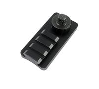 Tactical Rifle Bipod Mount Sling Stud Swivel Picatinny Rail 3 Slot 20mm Bipod QD Adapter Base Compatible With V8 and Atlas Style (2)