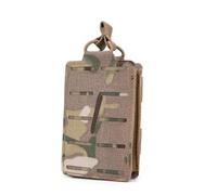 Tactical Rifle Single Magazine Pouch, Open-Top Mag Pocket with Molle Device for M4 M14 M16 AR15, Oxford 11.5 * 2.5 * 7.5cm (Camouflage)